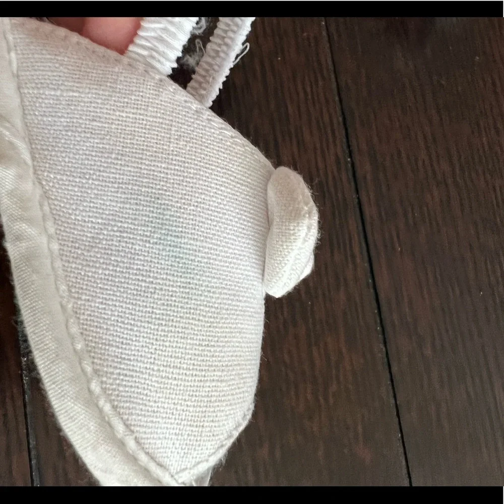 MYGGPP Toddler Girls White Canvas Sandals Size 6-12 Months